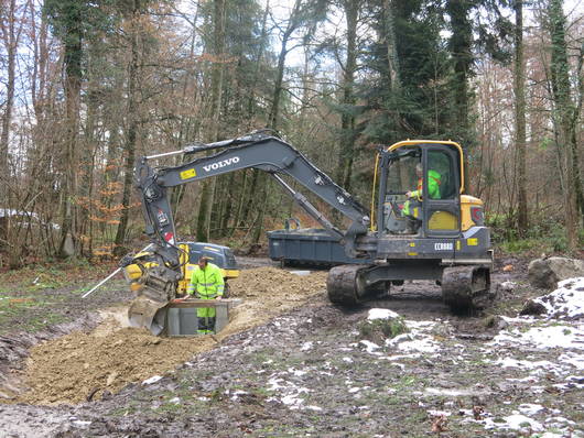 Bauarbeiten im Winter